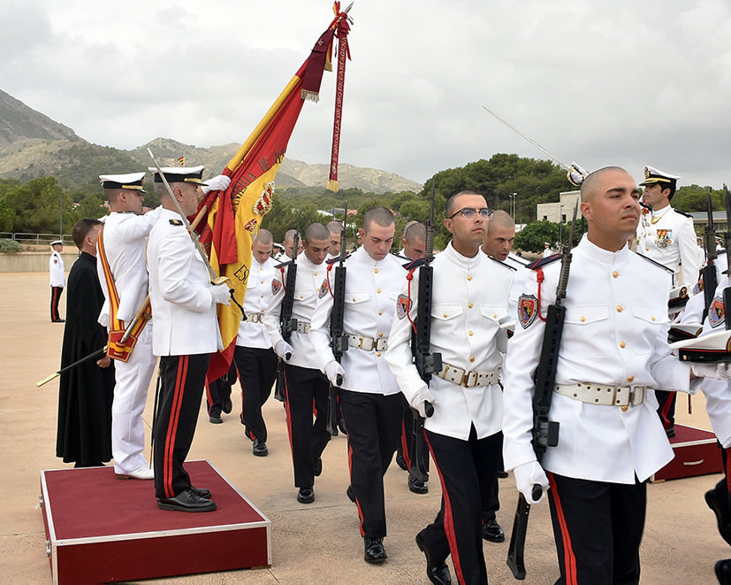 La Escuela de Infantería de Marina celebra el solemne acto de juramento o promesa ante la Bandera de España de los soldados del 1er Ciclo de 2024