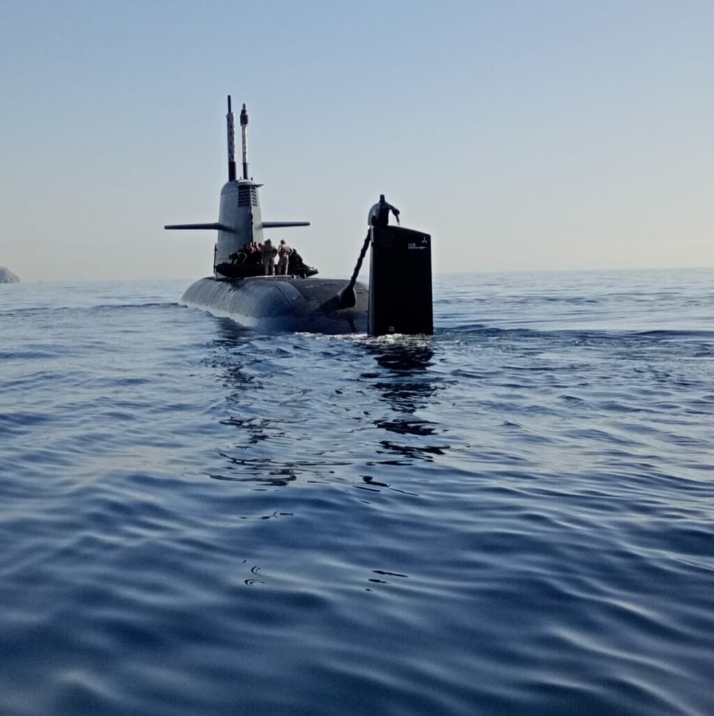 Ejercicio de la FGNE en el submarino Isaac Peral