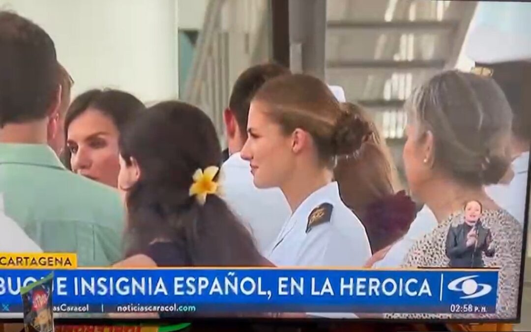 La princesa Leonor recala en Cartagena de Indias como parte de su formación militar a bordo del buque escuela Juan Sebastián de Elcano