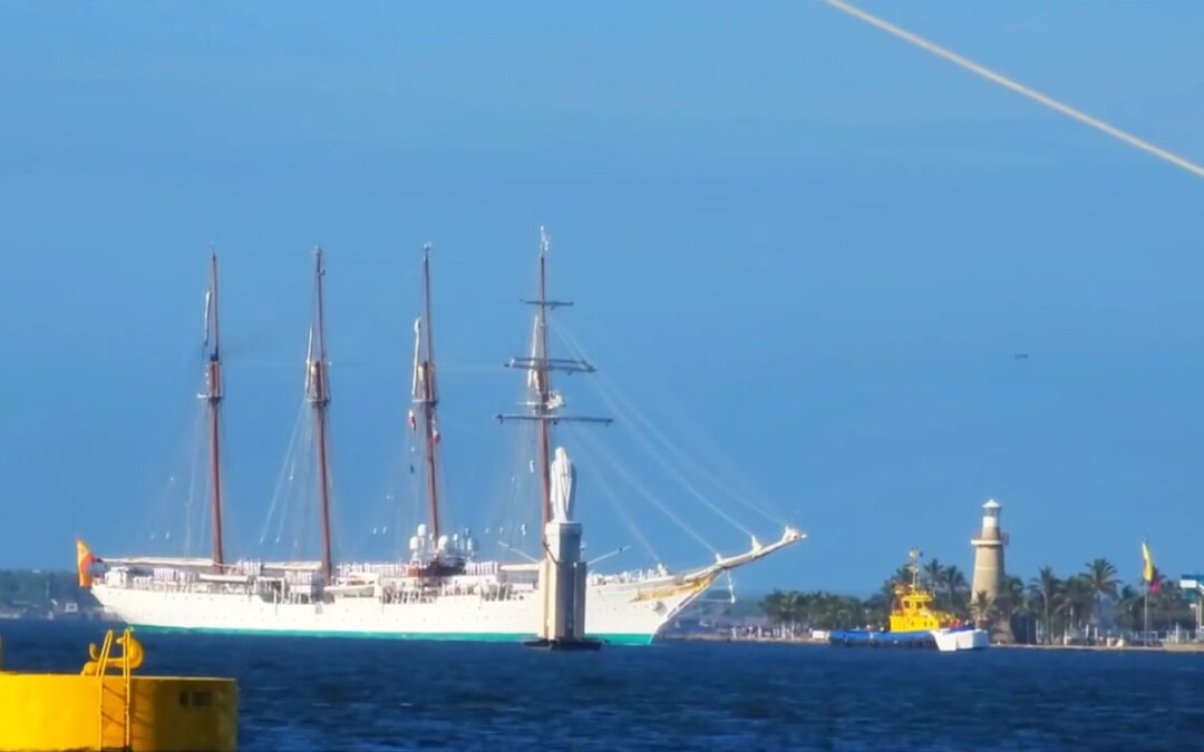 El Buque Escuela ‘Juan Sebastián de Elcano’ navega hacia Colombia para conmemorar historia y hermandad naval