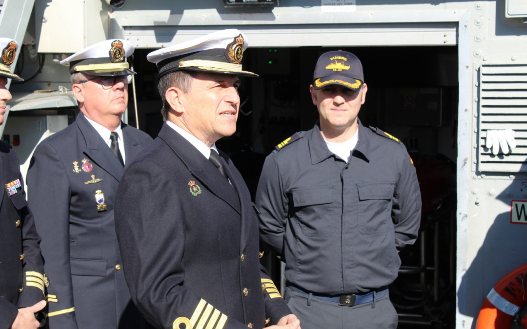 El cazaminas «Tambre» esta integrado en la Agrupación Permanente de Medidas Contra Minas de la OTAN